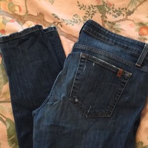 Joe’s destroyed knee jeans